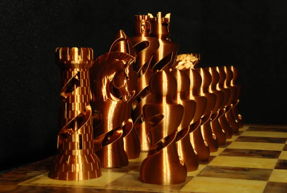 Bộ cờ vua hữu cơ phong cách Staunton độc đáo - Image 19