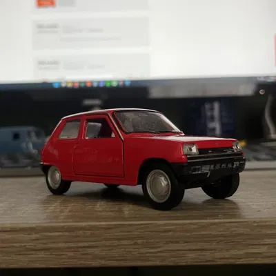 Mô hình xe Renault 5 cổ điển 3D