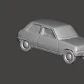 Mô hình xe Renault 5 cổ điển 3D - Thumbnail 2