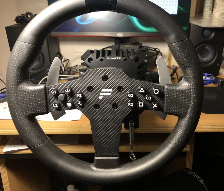 Vỏ nút tùy chỉnh cho vô lăng Fanatec CSL P1 V2 - Image 1