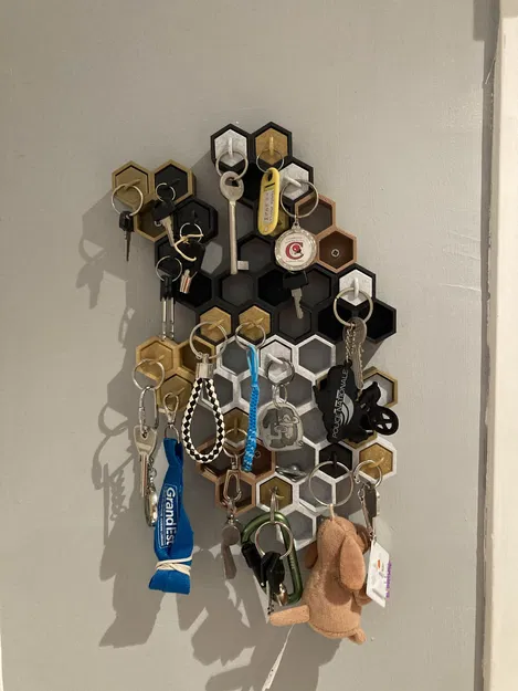 Giá treo chìa khóa tổ ong gắn tường - Image 1