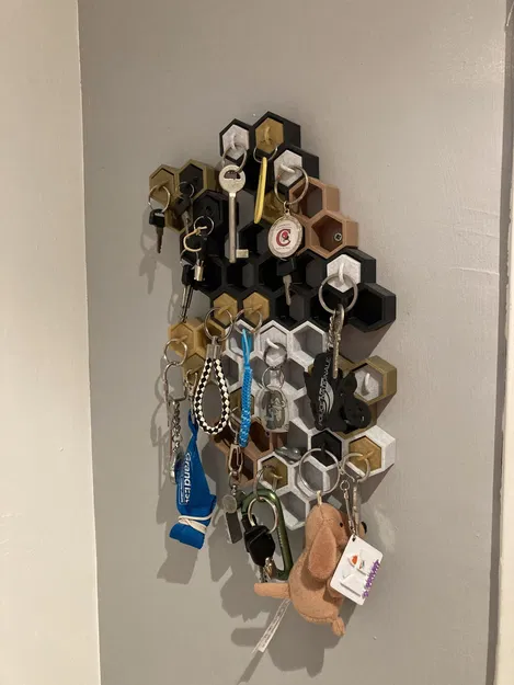 Giá treo chìa khóa tổ ong gắn tường - Image 2