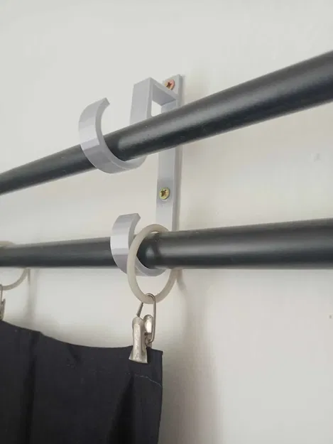 Móc đôi đơn giản cho rèm cửa - Image 1