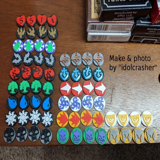 Bộ đếm và chip cho Magic: The Gathering (Cuộc sống, Mana, Năng lực) - Image 3