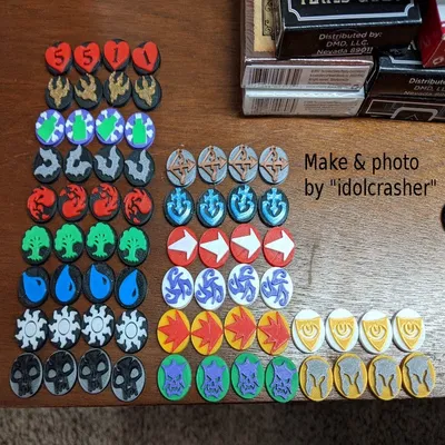 Bộ đếm và chip cho Magic: The Gathering (Cuộc sống, Mana, Năng lực)