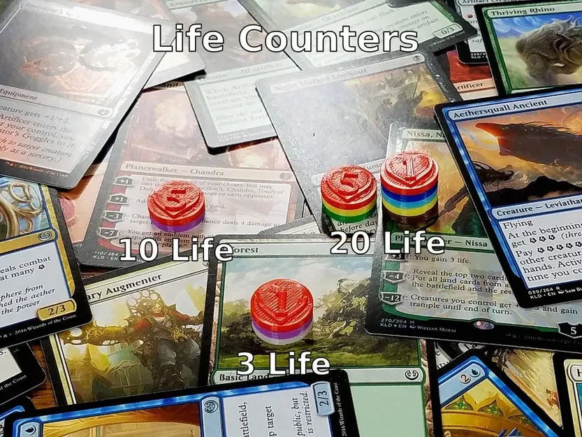 Bộ đếm và chip cho Magic: The Gathering (Cuộc sống, Mana, Năng lực) - Image 6