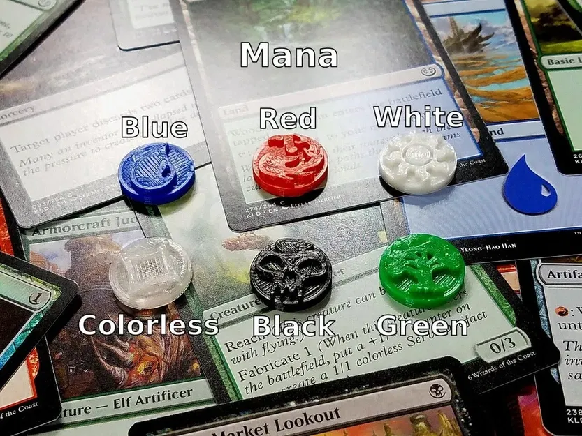 Bộ đếm và chip cho Magic: The Gathering (Cuộc sống, Mana, Năng lực) - Image 10