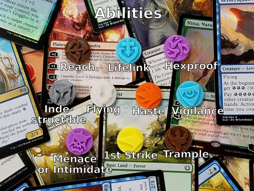 Bộ đếm và chip cho Magic: The Gathering (Cuộc sống, Mana, Năng lực) - Image 11