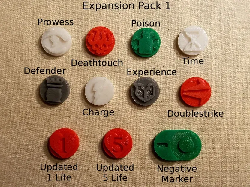 Bộ đếm và chip cho Magic: The Gathering (Cuộc sống, Mana, Năng lực) - Image 12