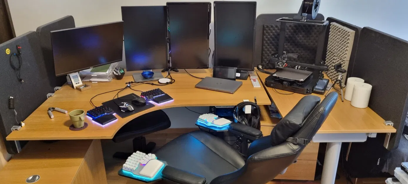 Giá đỡ tay với kệ cho bàn phím chia tách - Image 2