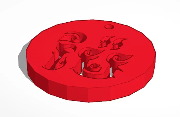 Móc khóa chữ "Mẹ" bằng công nghệ in 3D - Image 1