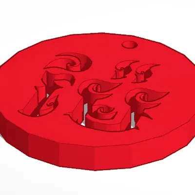 Móc khóa chữ "Mẹ" bằng công nghệ in 3D