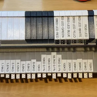 Hệ thống phân phối linh kiện SMD gắn DIN với giá đỡ hai hàng