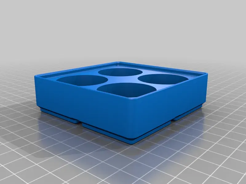 Giá đỡ pin D 4 cái cho mô-đun Gridfinity 2x2 - Image 2