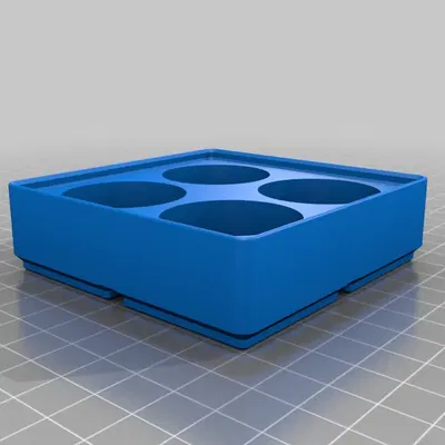 Giá đỡ pin D 4 cái cho mô-đun Gridfinity 2x2