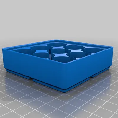 Giá đỡ pin C 9x trong mô-đun Gridfinity 2x2