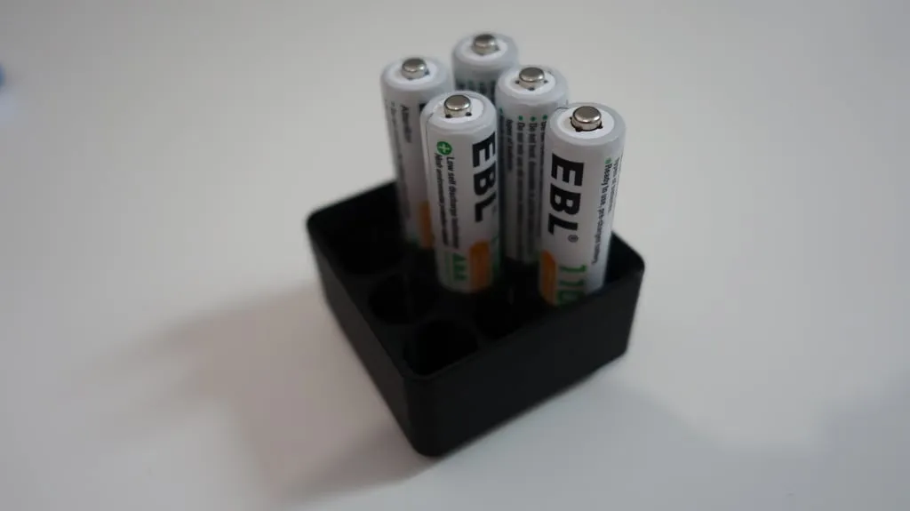 Giá đỡ pin AAA 9 viên kiểu Gridfinity 1x1 - Image 1