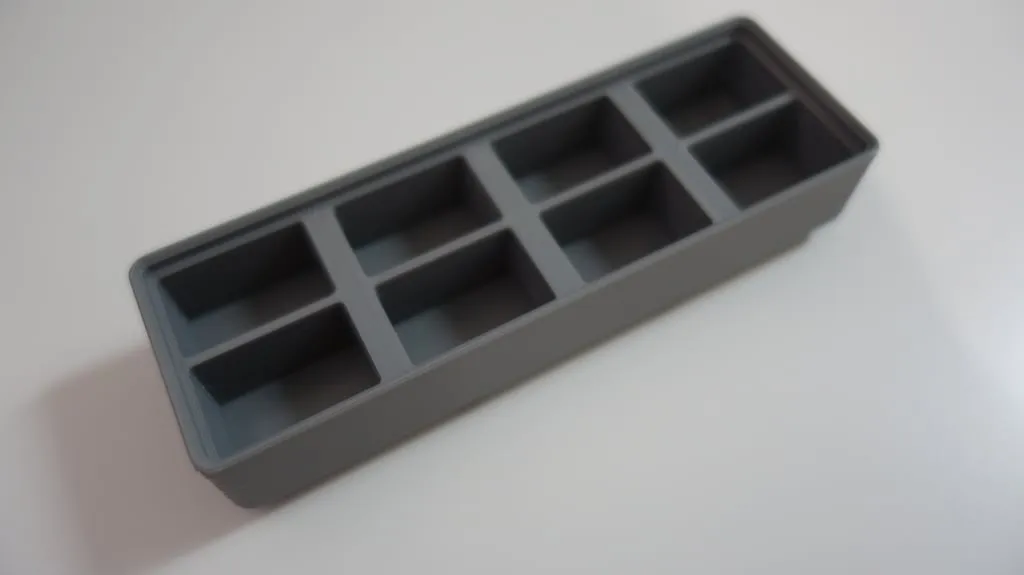 Giá đỡ pin 9v Gridfinity cho 8 viên - Image 1