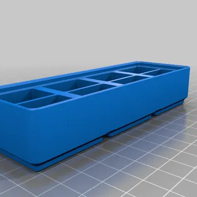 Giá đỡ pin 9v Gridfinity cho 8 viên