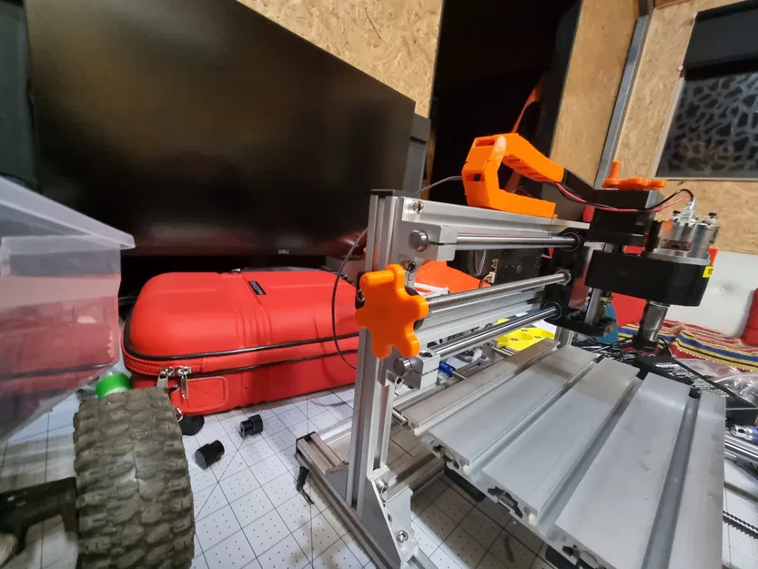 Núm vặn tay cầm trục vít dẫn 8mm cho máy CNC 3018 - Image 1