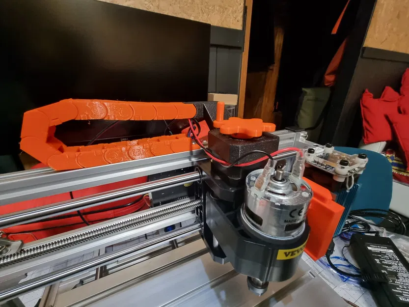 Núm vặn tay cầm trục vít dẫn 8mm cho máy CNC 3018 - Image 2