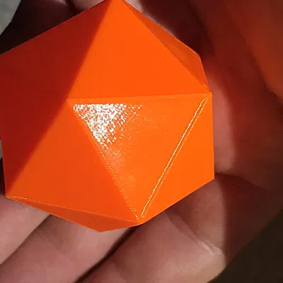 Mô hình hình khối Platonic Ikosaeder 20 mặt không có chất lấp đ...