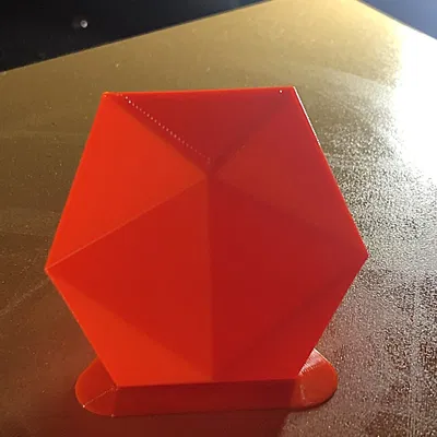 Mô hình hình khối Platonic Ikosaeder 20 mặt không có chất lấp đ...