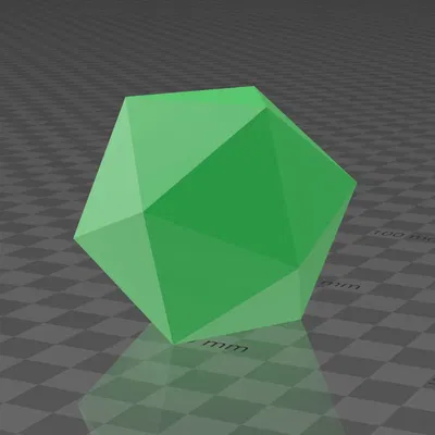 Mô hình hình khối Platonic Ikosaeder 20 mặt không có chất lấp đ...