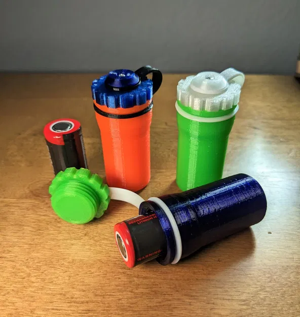 Giá đỡ pin 18350 với nắp vít chắc chắn và linh hoạt - Image 5