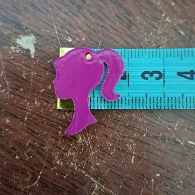 Bông tai Barbie 2 cm tự thiết kế từ đầu