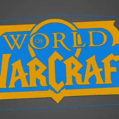 Biểu tượng World of Warcraft in 2 màu sắc hoàn hảo