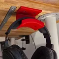 Giá treo tai nghe dưới bàn với quản lý cáp - Thumbnail 1