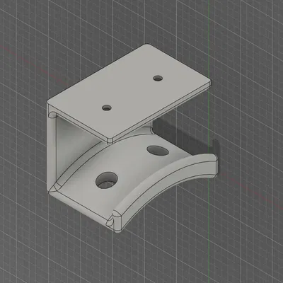 Giá treo tai nghe dưới bàn với quản lý cáp