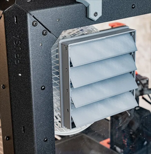 Cửa gió với cánh mở cho quạt 120mm - Image 1