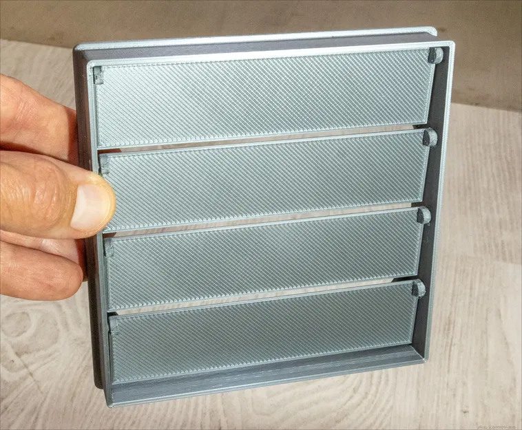 Cửa gió với cánh mở cho quạt 120mm - Image 2