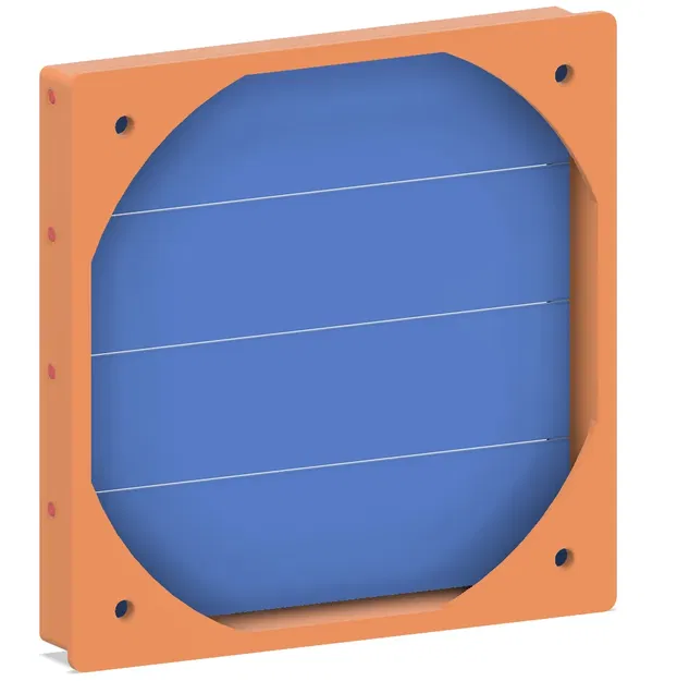 Cửa gió với cánh mở cho quạt 120mm - Image 5