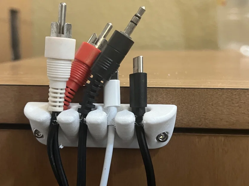 Giá đỡ cáp 4 ngăn treo tường hoặc để bàn - Image 1