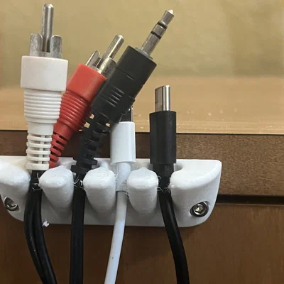 Giá đỡ cáp 4 ngăn treo tường hoặc để bàn