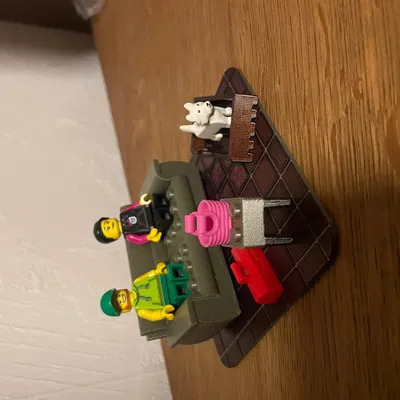 Phòng khách mini cho nhân vật Lego