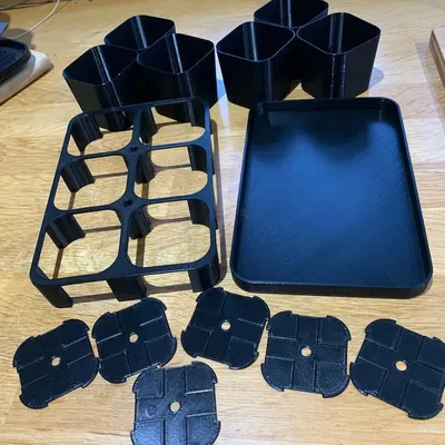 Khay ươm cây 3x2 với chậu 60x60 mm cao 55 mm