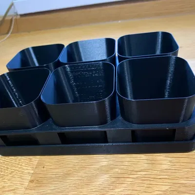 Khay ươm cây 3x2 với chậu 60x60 mm cao 55 mm