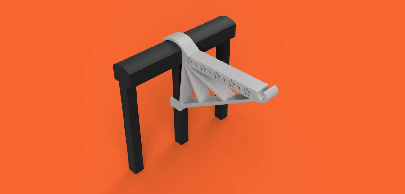 Giá treo chậu cho lan can nhôm kiểu tròn - Image 1