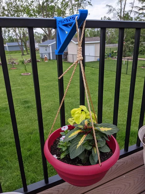 Giá treo chậu cho lan can nhôm kiểu tròn - Image 3