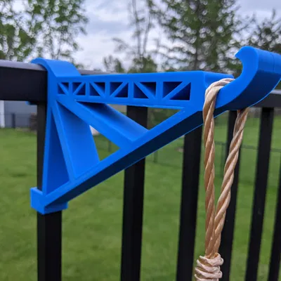 Giá treo chậu cho lan can nhôm kiểu tròn