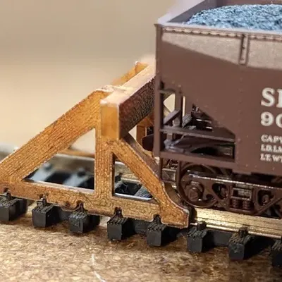 Bumper N scale cho đường ray cuối cùng