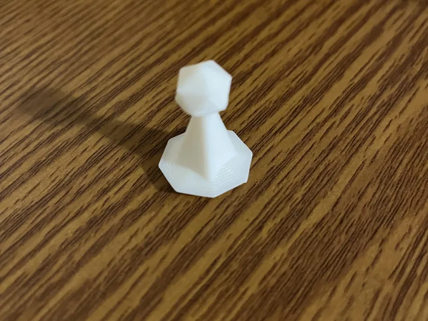 Bộ cờ vua poly thấp với quân cờ độc đáo - Image 5