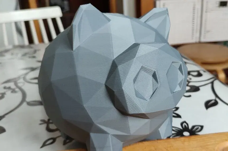 Két heo LowPoly dễ in 3D với thiết kế thông minh - Image 2