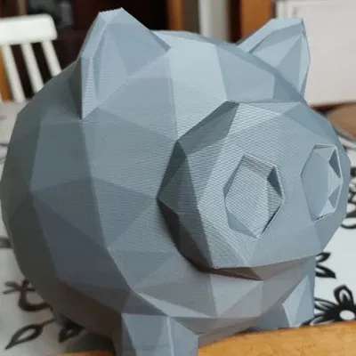Két heo LowPoly dễ in 3D với thiết kế thông minh