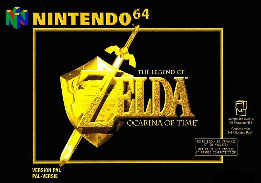 Mô hình lithophane bìa game The Legend of Zelda: Ocarina of Time trên Nin... - Image 1