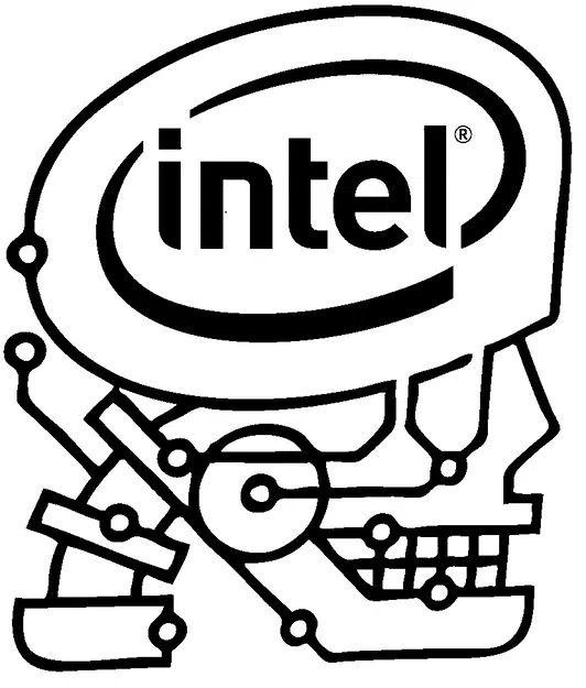 Biểu tượng chính hãng Intel Skulltrail dành cho PC - Image 1